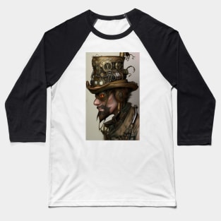 Cool Portrait of a Machinist Inventor Steampunk Baseball T-Shirt